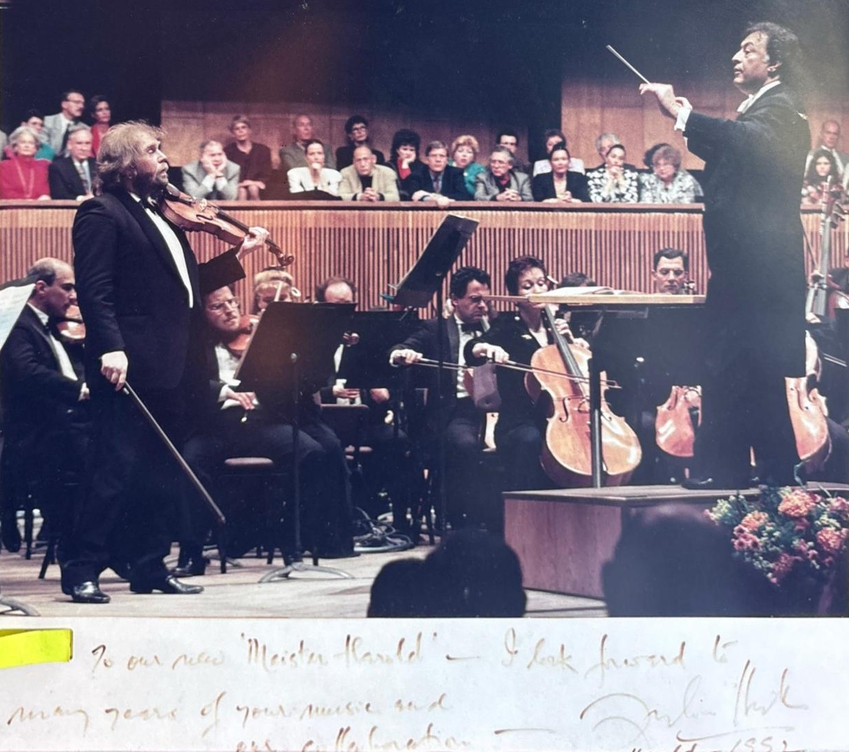 Yuri Gandelsman and Zubin Mehta, Harold in Italy with IPO.